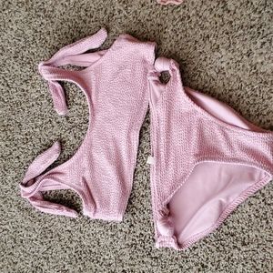 Girls pink two piece